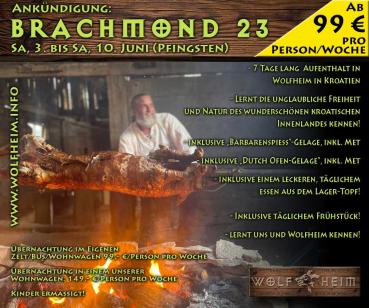 Brachmond 2023 - in unserer Wolfheim-Wohnwagen "Munin"